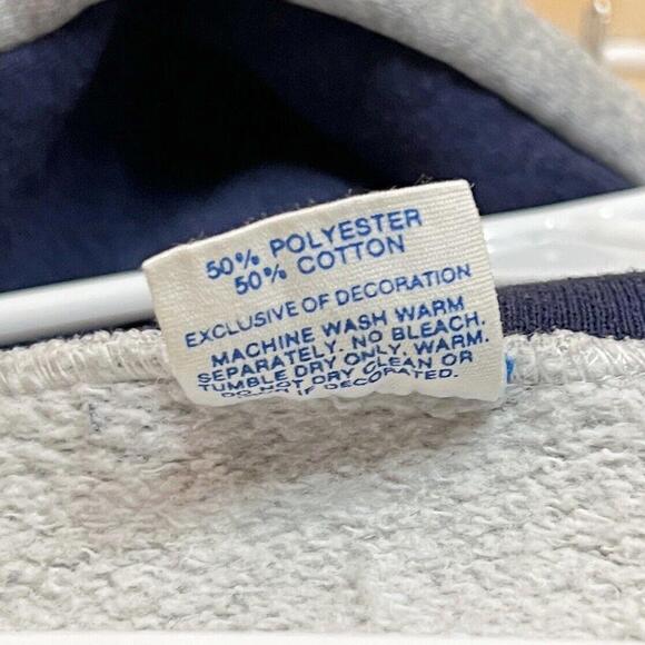 VTG 80s Walt Disney World Epcot Center Hoodie Sweatshirt 1/4 Snap SLIM FIT Sz L - Picture 7 of 12